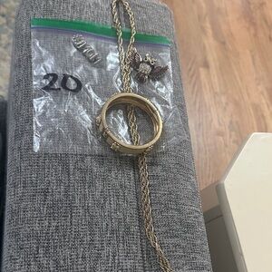 Gold Tone Multi-Piece Necklace and Charm Set. Bag #20. Bundle for better pricing